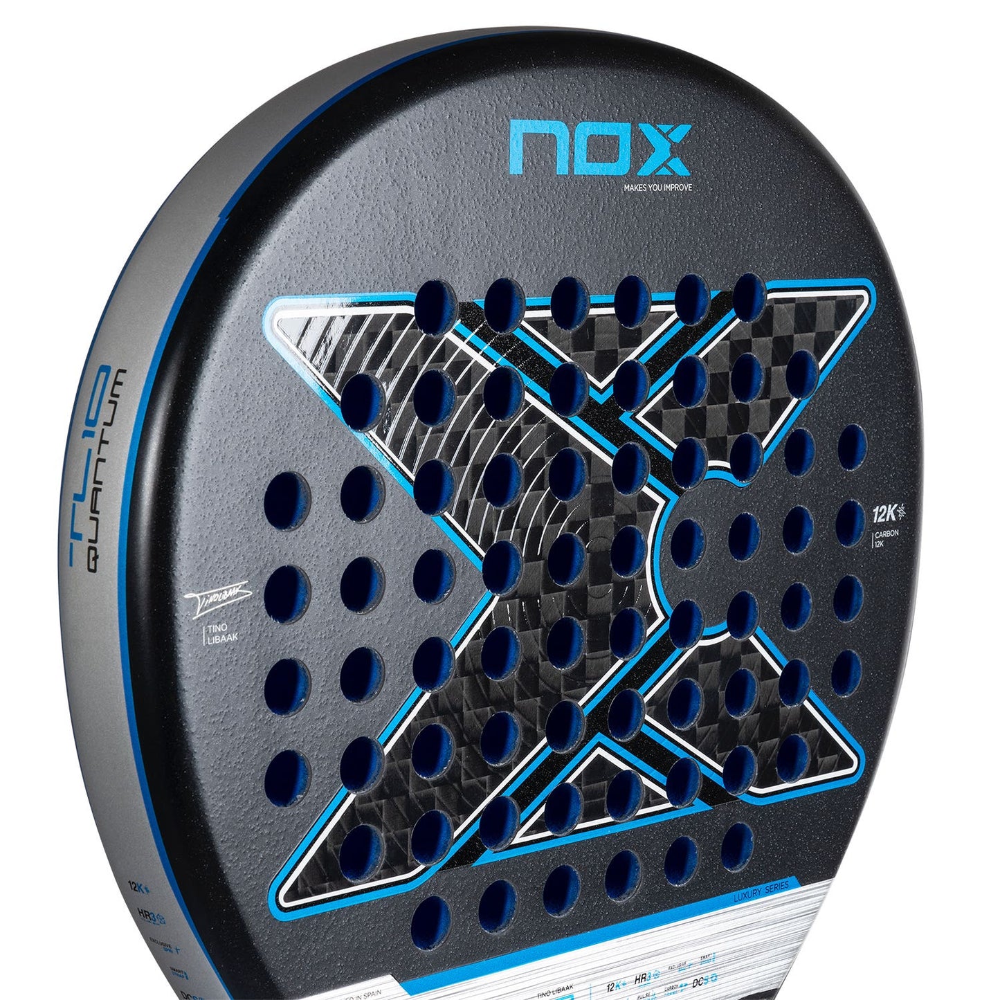 RAQUETE DE PADEL NOX TL10 QUANTUM 12K DE TINO LIBAAK