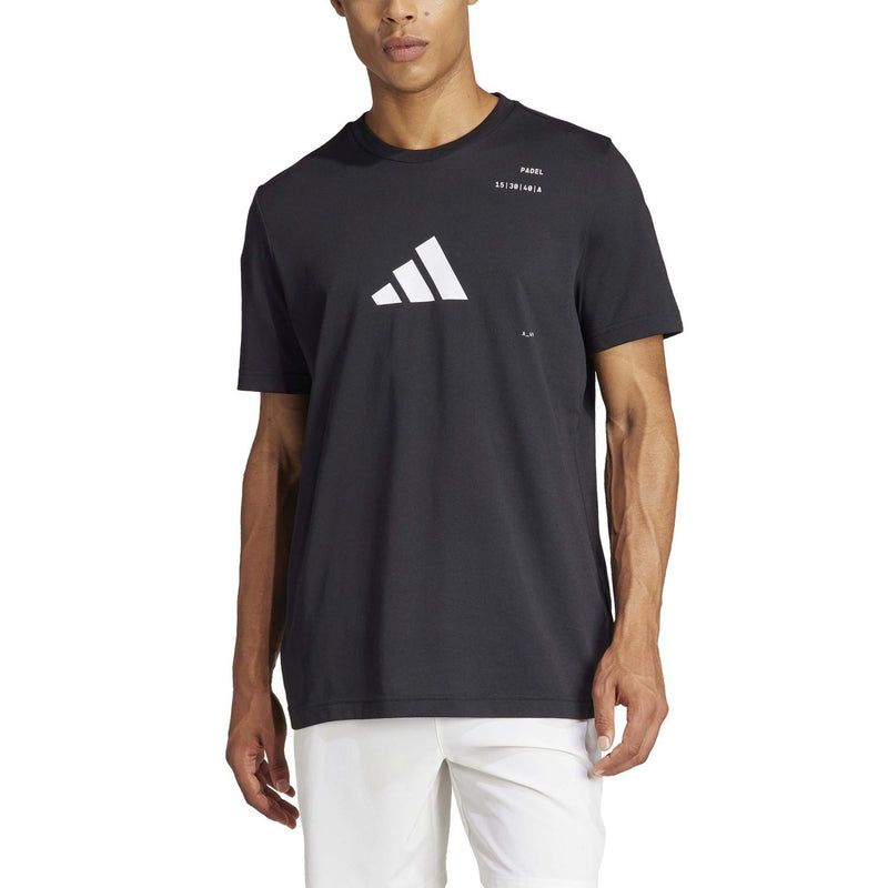 Laden Sie das Bild in Galerie -Viewer, T-SHIRT HOMEM ADIDAS PADEL PRETA