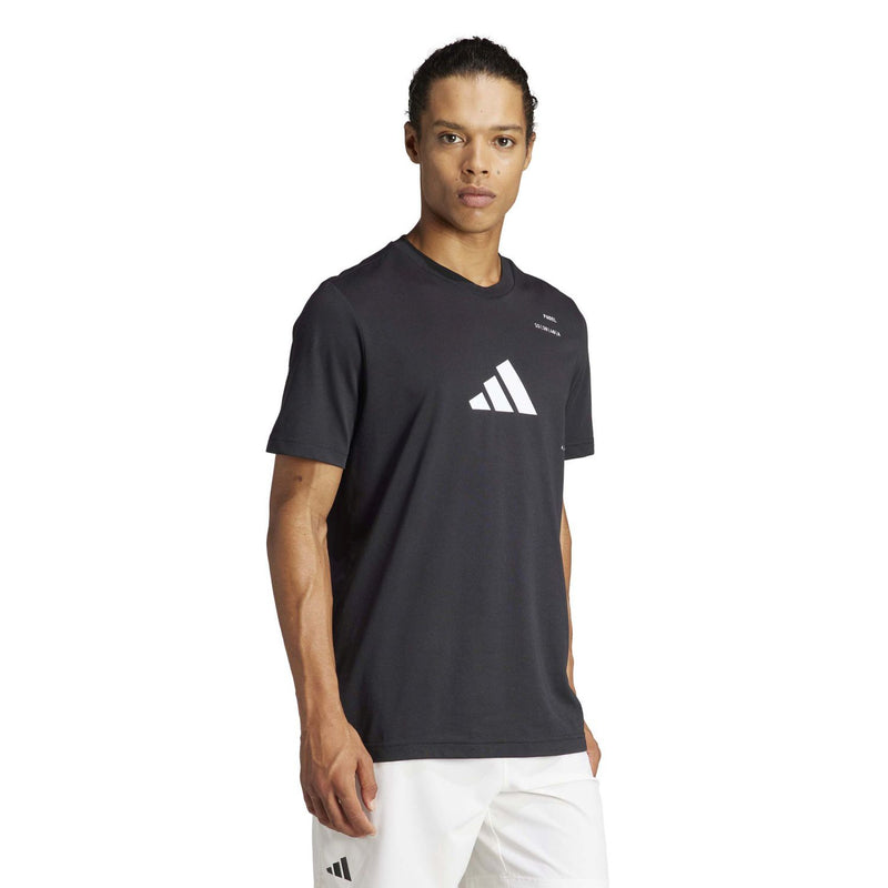 Laden Sie das Bild in Galerie -Viewer, T-SHIRT HOMEM ADIDAS PADEL PRETA