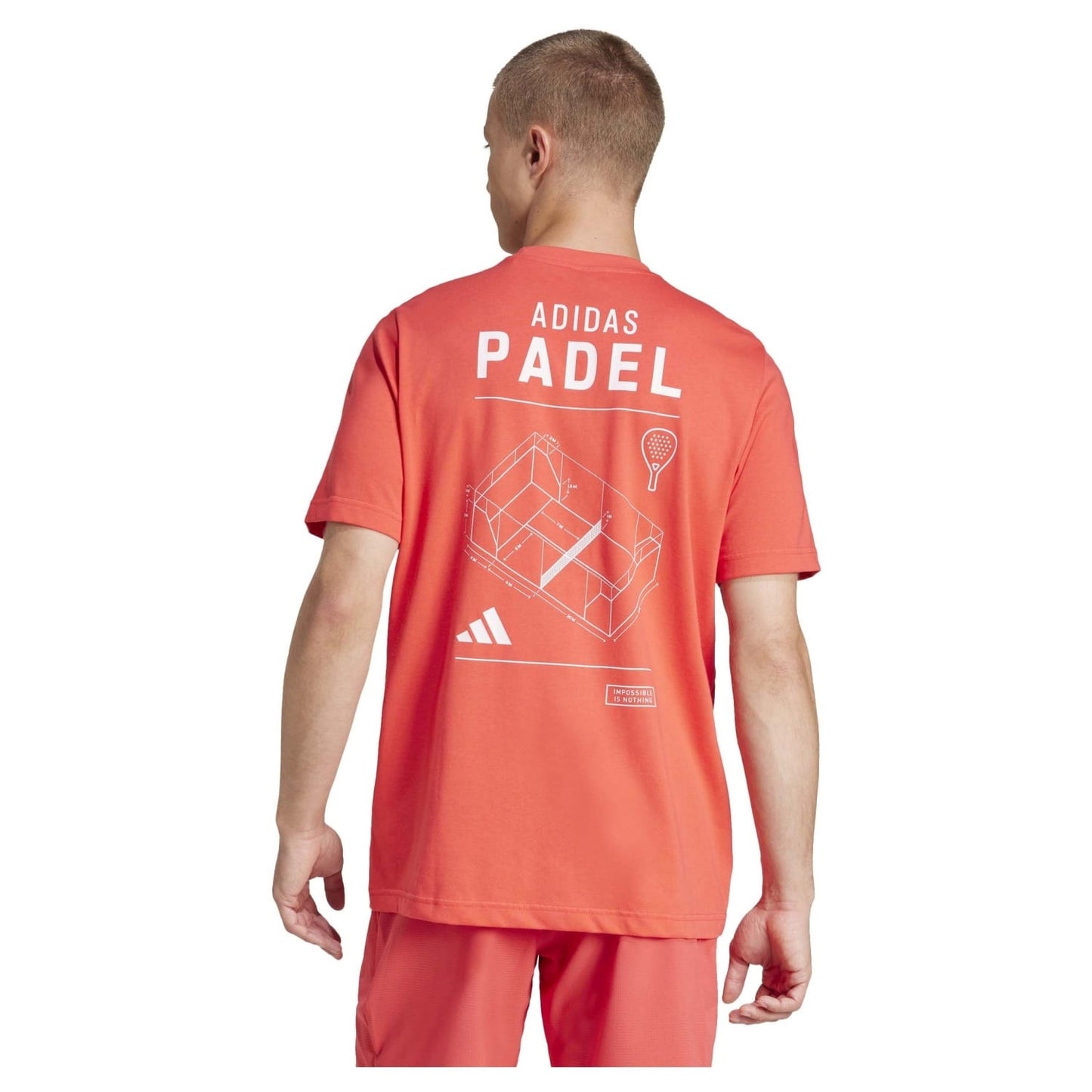 T-SHIRT HOMEM ADIDAS PADEL LUCID RED