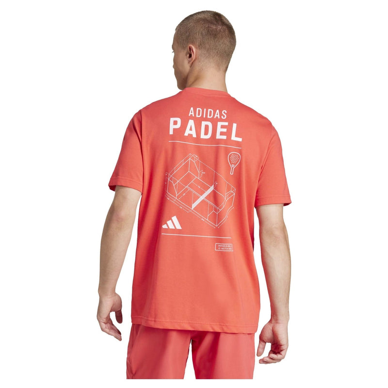 Cargue la imagen en el visor de la galería, CAMISETA HOMBRE ADIDAS PÁDEL LUCID RED