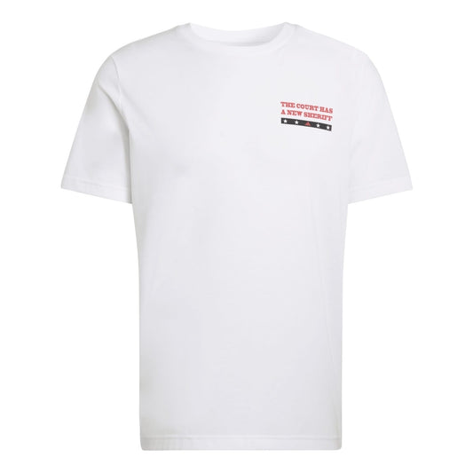 T-SHIRT HOMEM ADIDAS BRANCA Padel Wanted Graphic