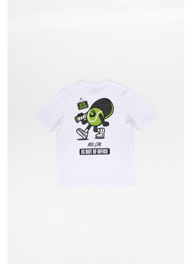 Abrir imagem na galeria, T-SHIRT HOMEM LOK Out Of Office By Mr. Lok Branca