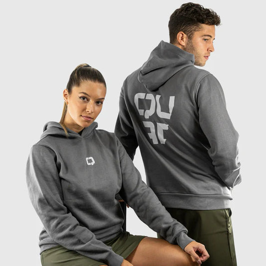 SWEATSHIRT MULHER QUAD Stylish Hoodie Cinza