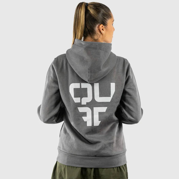 SWEATSHIRT MULHER QUAD Stylish Hoodie Cinza