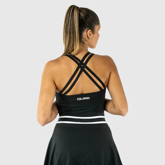 TOP DE ALÇA DUPLA MULHER QUAD GREY