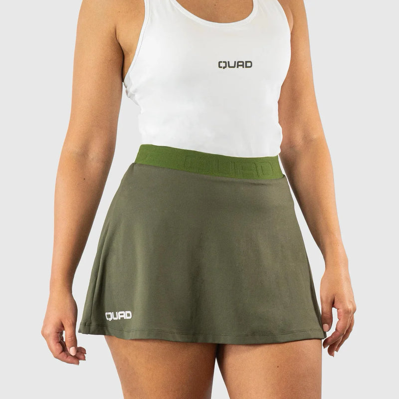 Cargue la imagen en el visor de la galería, FALDA MUJER CUADROS TENDER VERDE