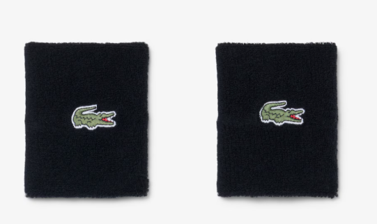 Laden Sie das Bild in Galerie -Viewer, PUNHOS LACOSTE EM JERSEY ELÁSTICO PRETOS 2X