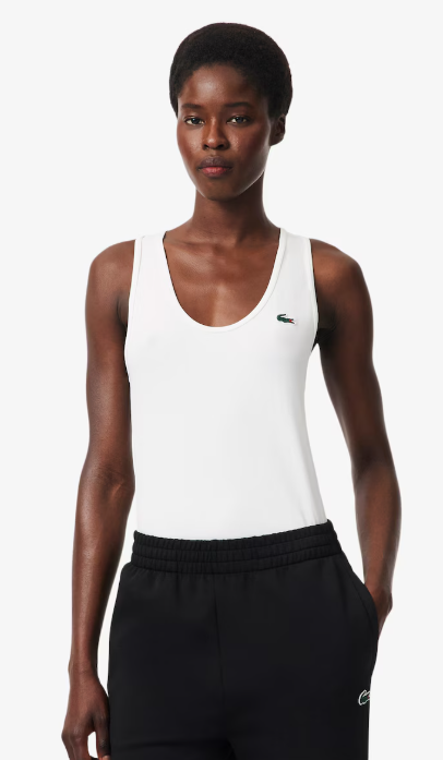 Laden Sie das Bild in Galerie -Viewer, TOP MULHER LACOSTE SLIM FIT BRANCO