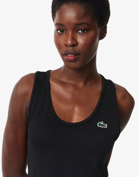 Abrir imagem na galeria, TOP MULHER LACOSTE SLIM FIT PRETO