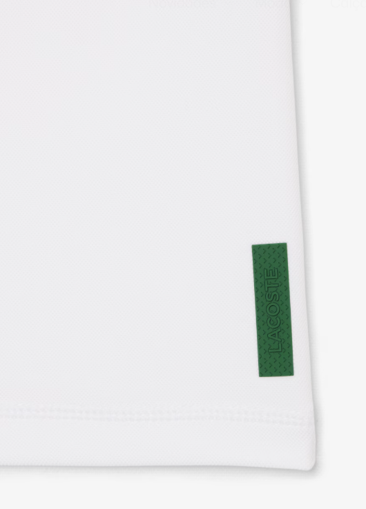 Abrir imagem na galeria, T-SHIRT MULHER LACOSTE SLIM FIT COM TECNOLOGIA ULTRA-DRY BRANCA