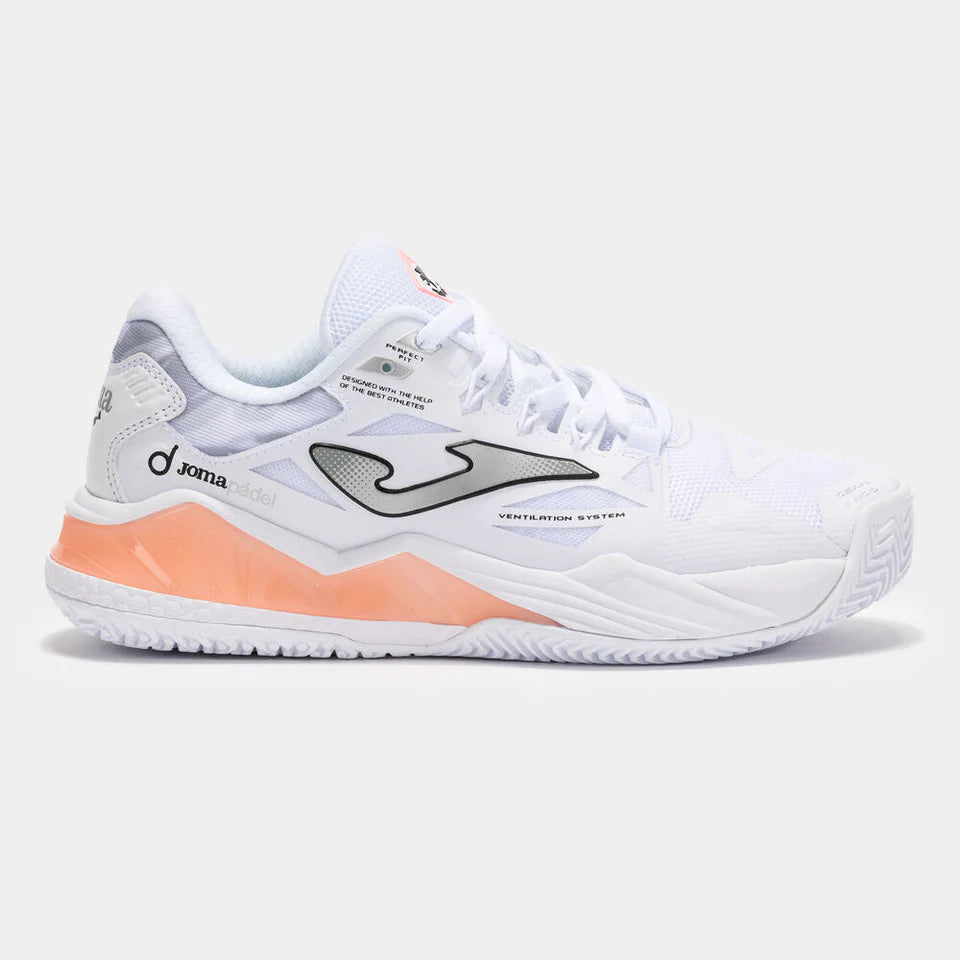 SAPATILHA PADEL SENHORA JOMA SPIN LADY 2501 BRANCO