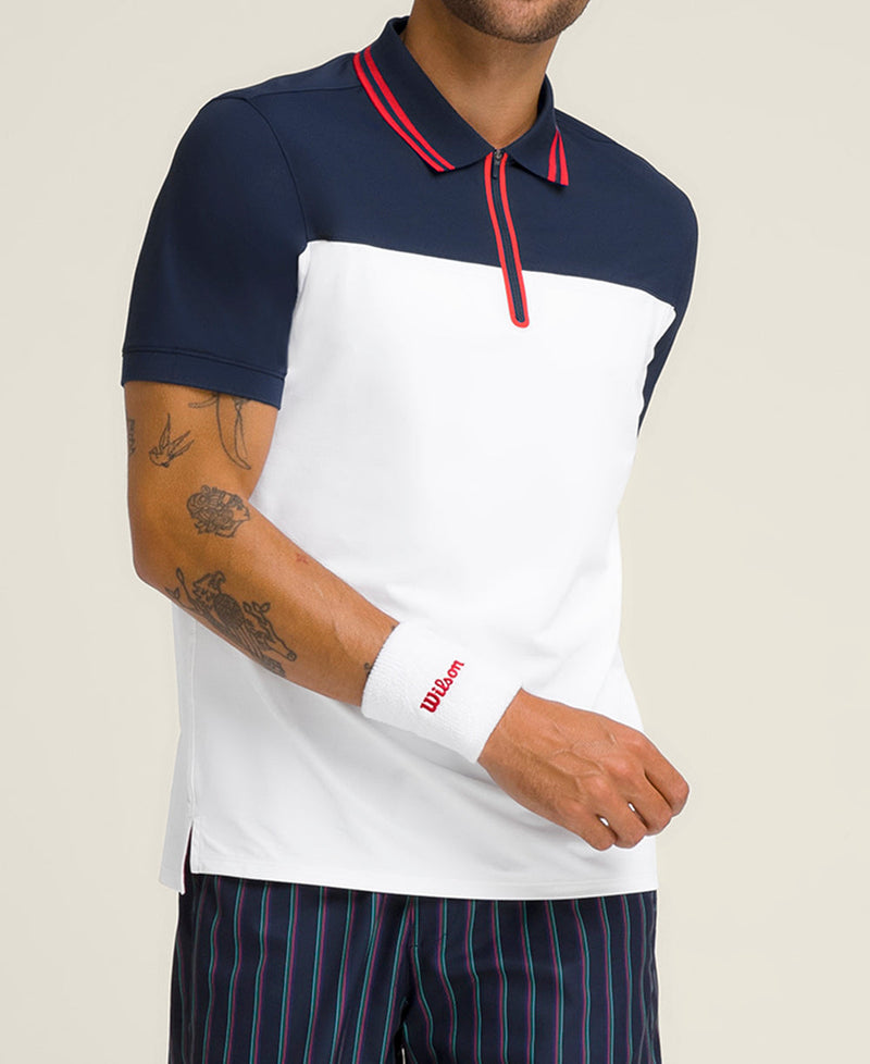 Carica immagine in Galleria Viewer, POLO HOMEM WILSON ADVANTAGE ZIP CLASSIC NAVY