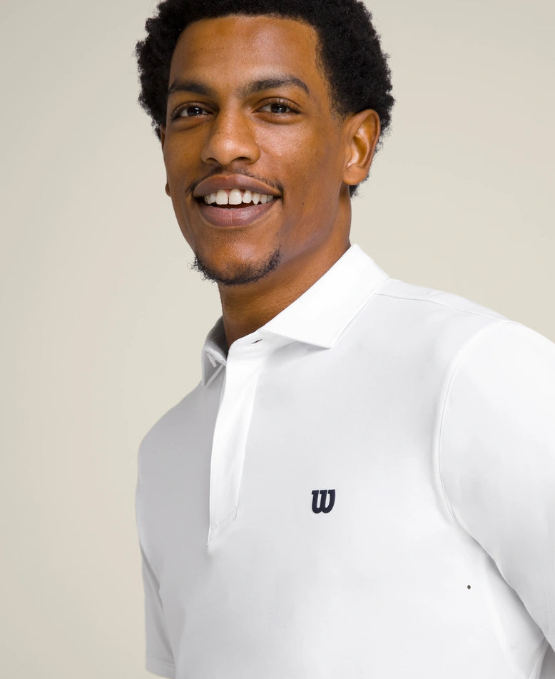 Abrir imagem na galeria, POLO HOMEM WILSON LEAGUE BRANCO