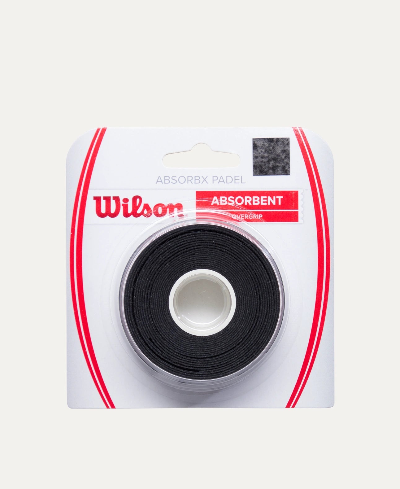 Overgrip Wilson AbsorbX para Padel Pack 3 Preto