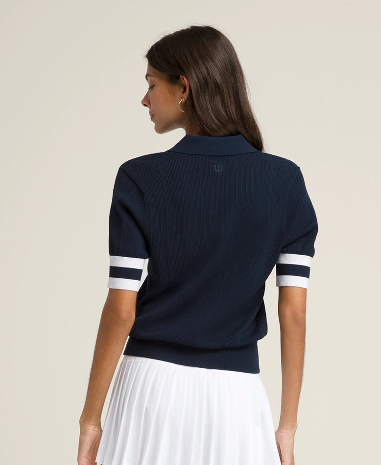 T-SHIRT POLO MULHER WILSON ESSEX AZUL