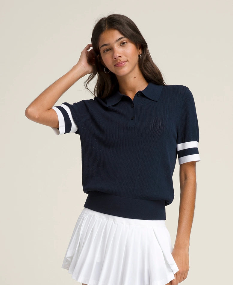 T-SHIRT POLO MULHER WILSON ESSEX AZUL