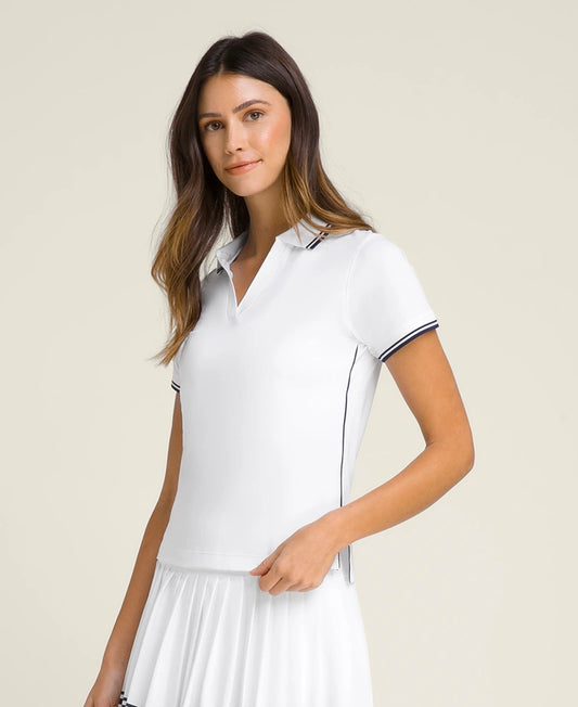 T-SHIRT POLO MULHER WILSON CLUB BRANCO