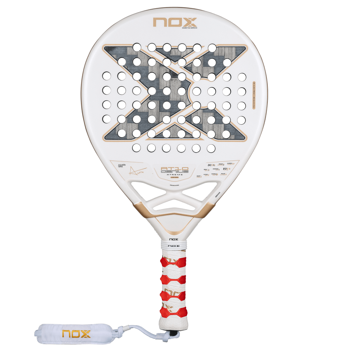 RAQUETE DE PADEL NOX AT10 LUXURY GENIUS 12K ALUM XTREM 2026 by AGUSTIN TAPIA