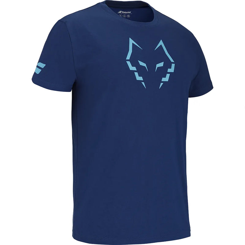 Carica immagine in Galleria Viewer, T-SHIRT HOMEM BABOLAT ALGODÃO JUAN LEBRON AZUL