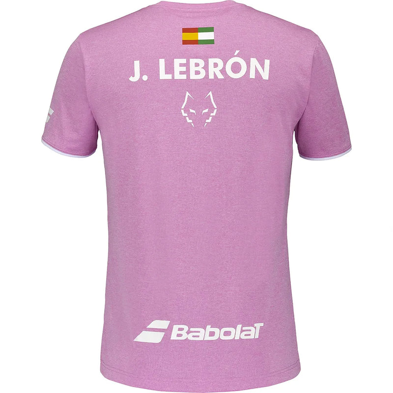 Cargue la imagen en el visor de la galería, CAMISETA HOMBRE BABOLAT JUAN LEBRON ROSA