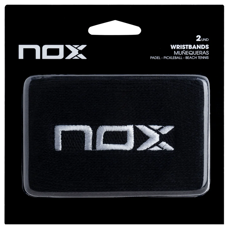 Abrir imagem na galeria, PUNHOS NOX PRETO LOGO BRANCO (2 Unidades)