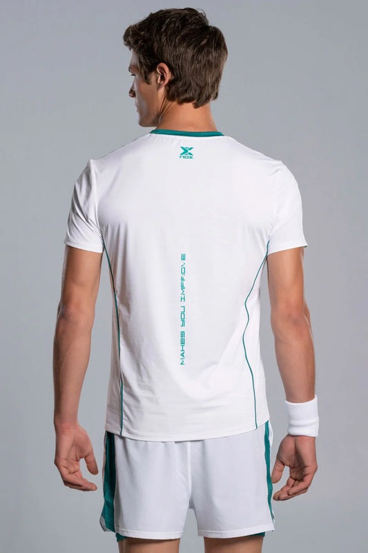 T-SHIRT HOMEM NOX PRO WHITE / IVY GREEN