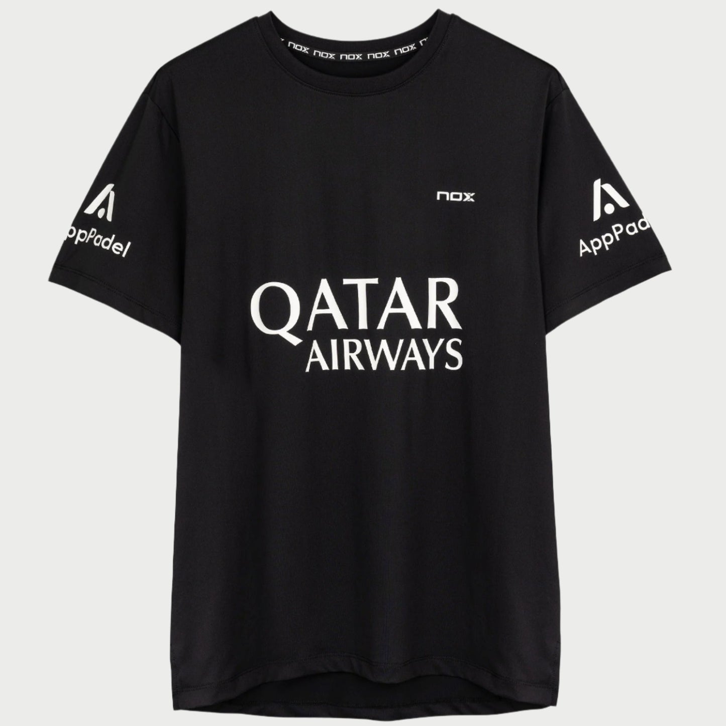 T-SHIRT HOMEM NOX AT10 AGUSTIN TAPIA SPONSORS PRETA