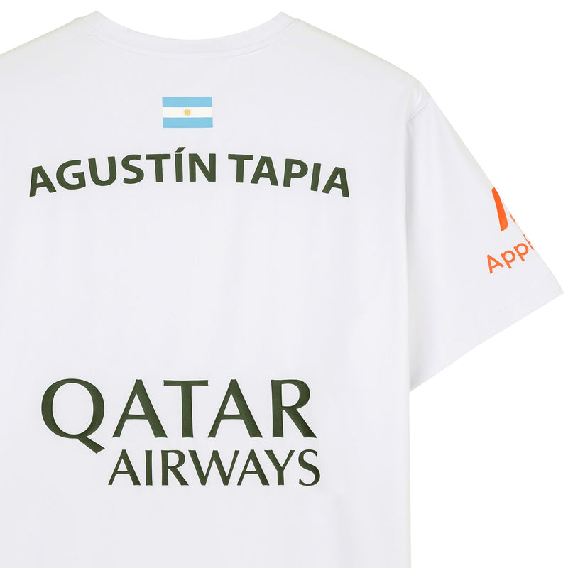 Abrir imagem na galeria, T-SHIRT HOMEM NOX AT10 AGUSTIN TAPIA SPONSORS BRANCA