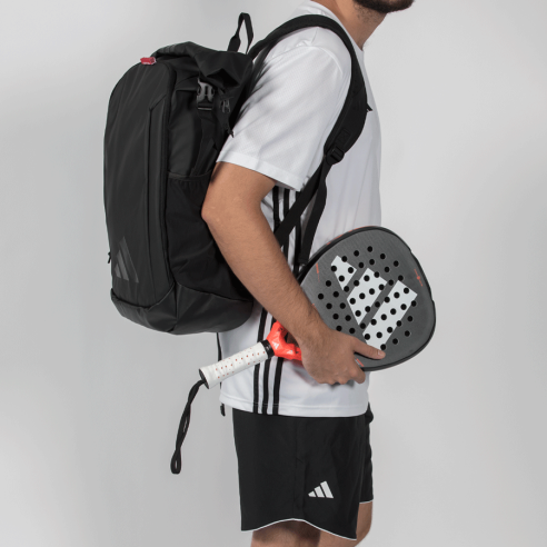 Cargue la imagen en el visor de la galería, MOCHILA DE PÁDEL ADIDAS MULTIGAME NEGRA 2026 DE ALE GALÁN