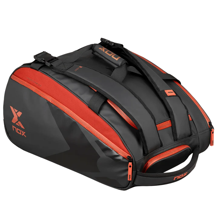 Abrir imagem na galeria, SACO DE PADEL NOX LUXURY OPEN SERIES PRETO/VERMELHO