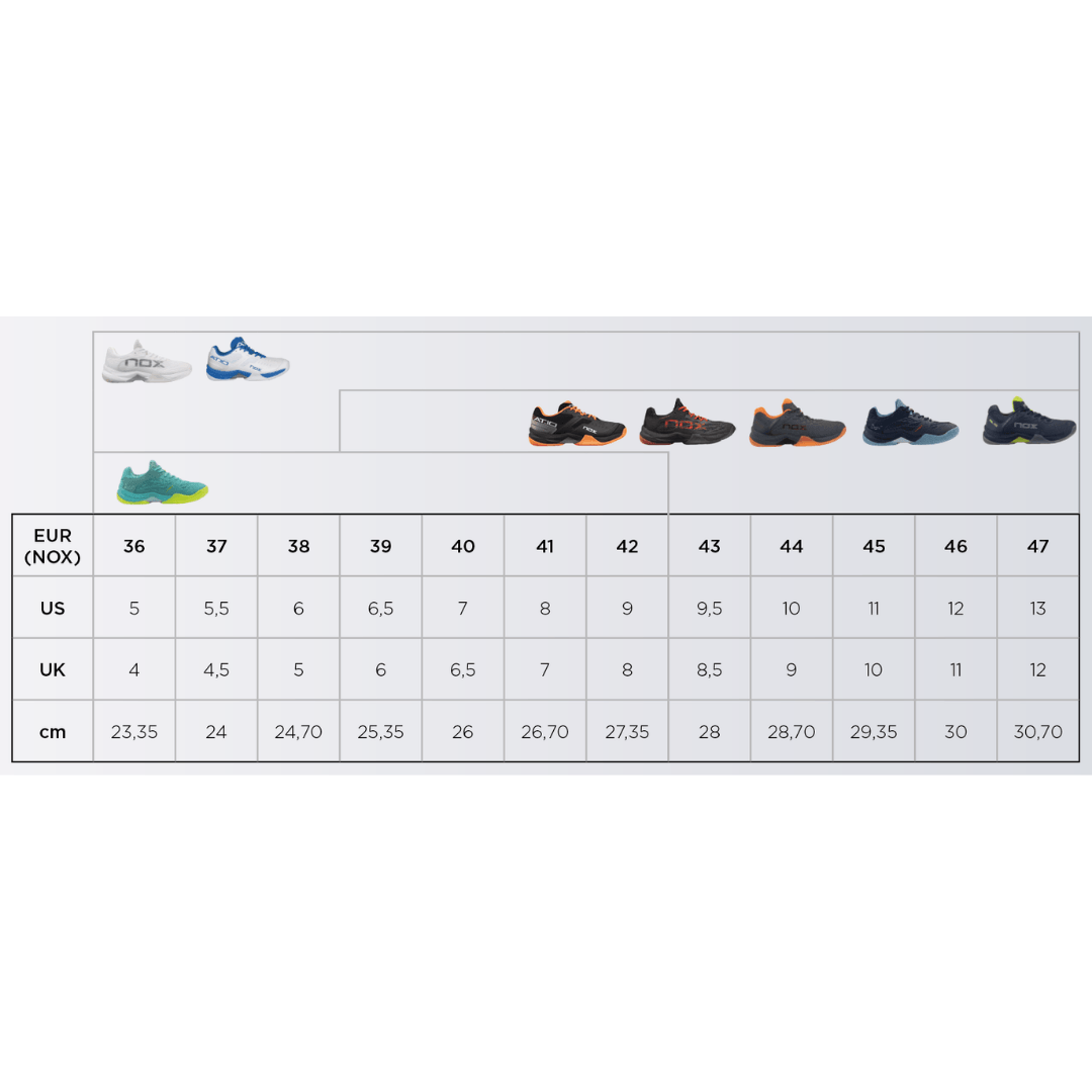 ZAPATILLAS PÁDEL HOMBRE MUJER NOX AT10 LUX BLANCO