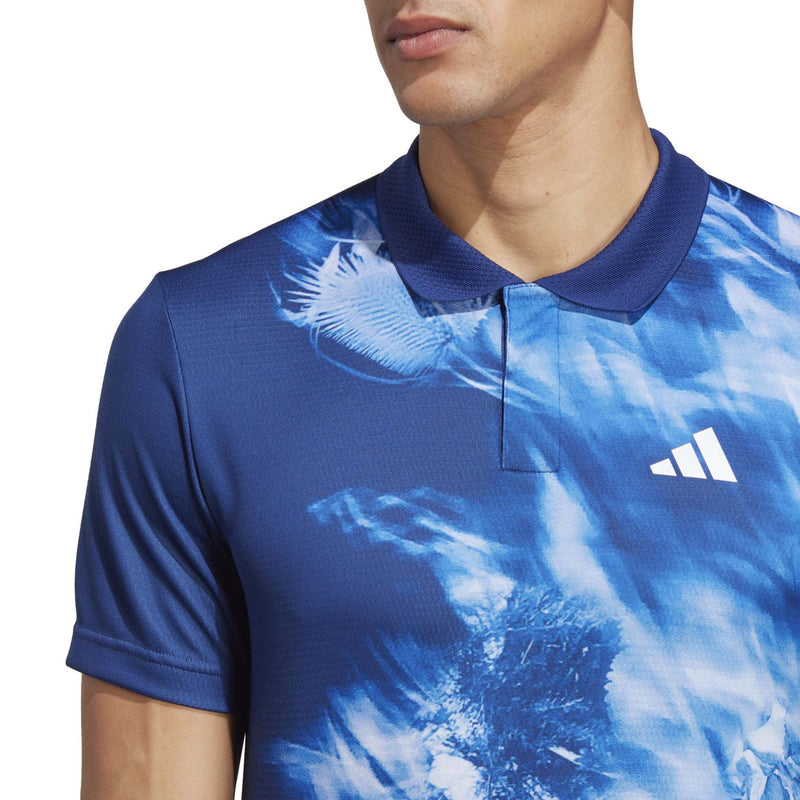 Laden Sie das Bild in Galerie -Viewer, POLO HOMEM ADIDAS FREELIFT HEAT.RDY MELBOURNE AZUL