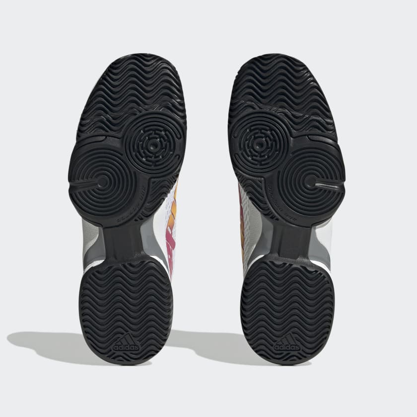 SAPATILHA CRIANÇA PADEL ADIDAS BARRICADE CLOUD WHITE / SOLAR GOLD / LUCID FUCHSIA