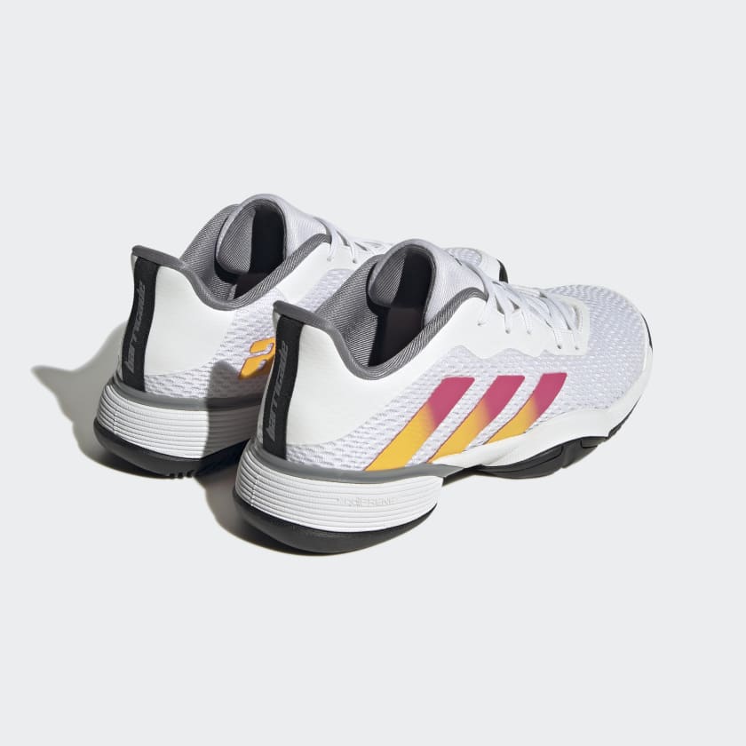 SAPATILHA CRIANÇA PADEL ADIDAS BARRICADE CLOUD WHITE / SOLAR GOLD / LUCID FUCHSIA