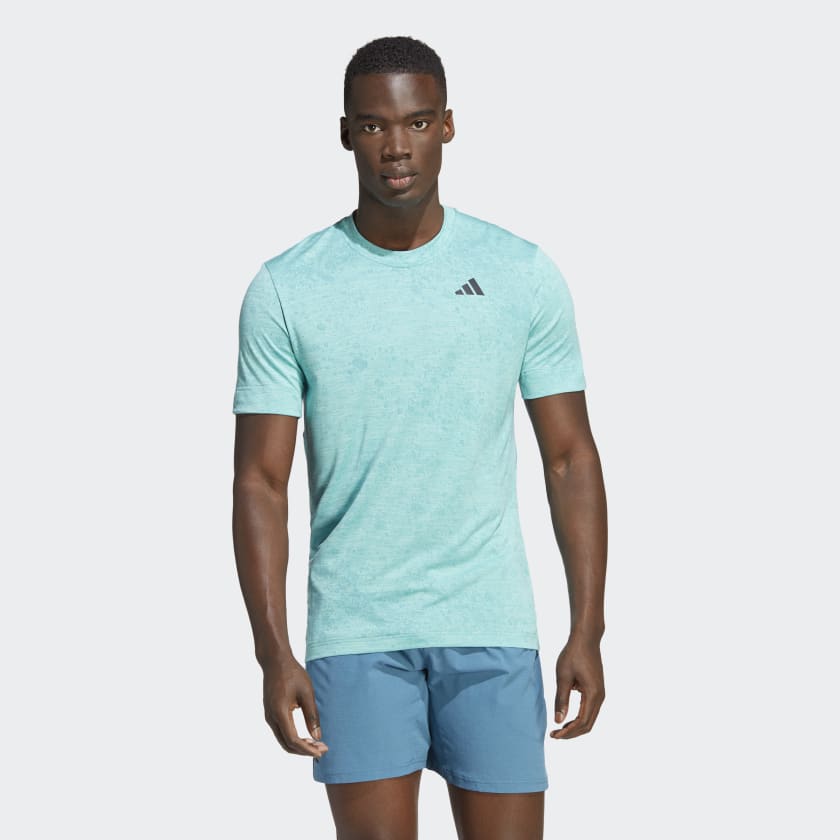 T-SHIRT HOMEM ADIDAS FREELIFT AZUL