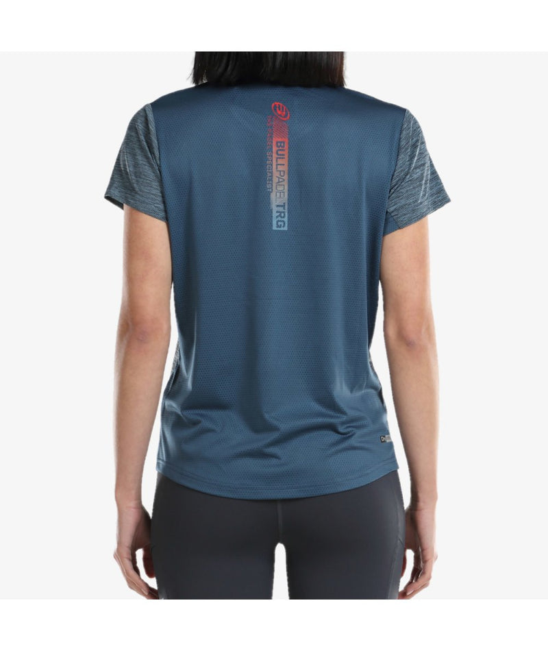 Abrir imagem na galeria, T-SHIRT MULHER BULLPADEL DILUI AZUL GLACIAR