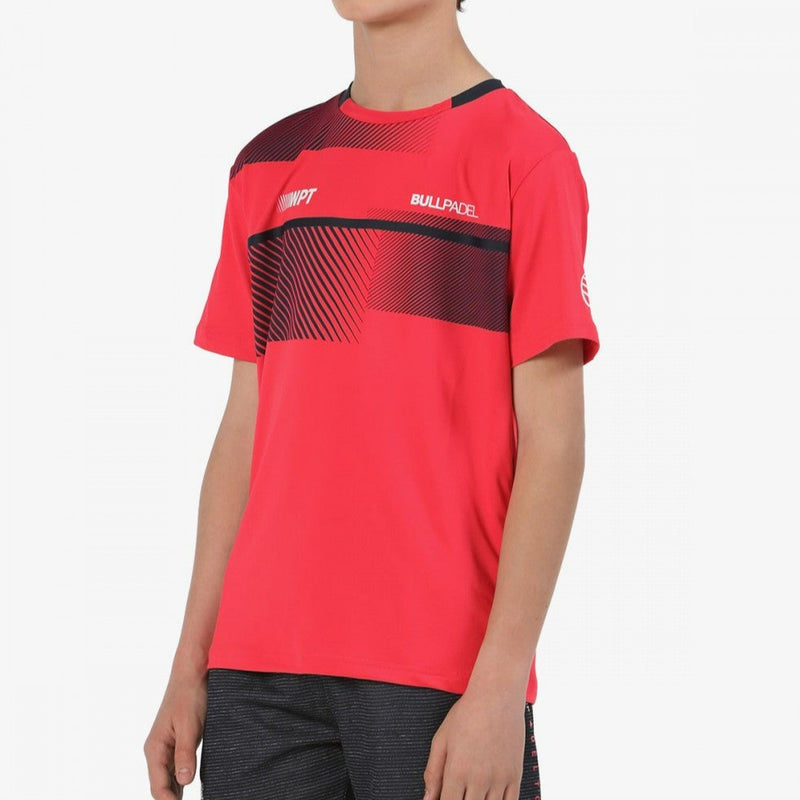 Laden Sie das Bild in Galerie -Viewer, tshirt vermelha para criança padel