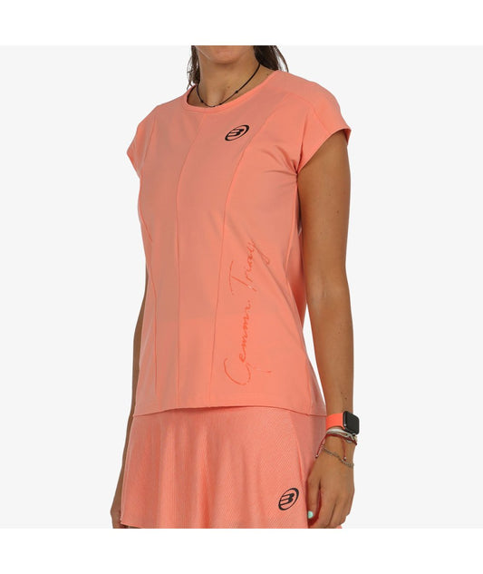 T-SHIRT MULHER BULLPADEL YODAR CORAL GEMMA TRIAY