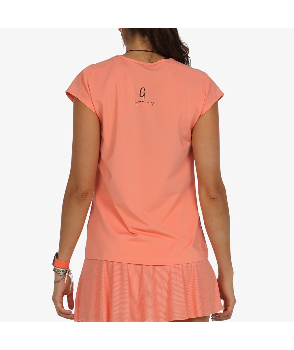 T-SHIRT MULHER BULLPADEL YODAR CORAL GEMMA TRIAY