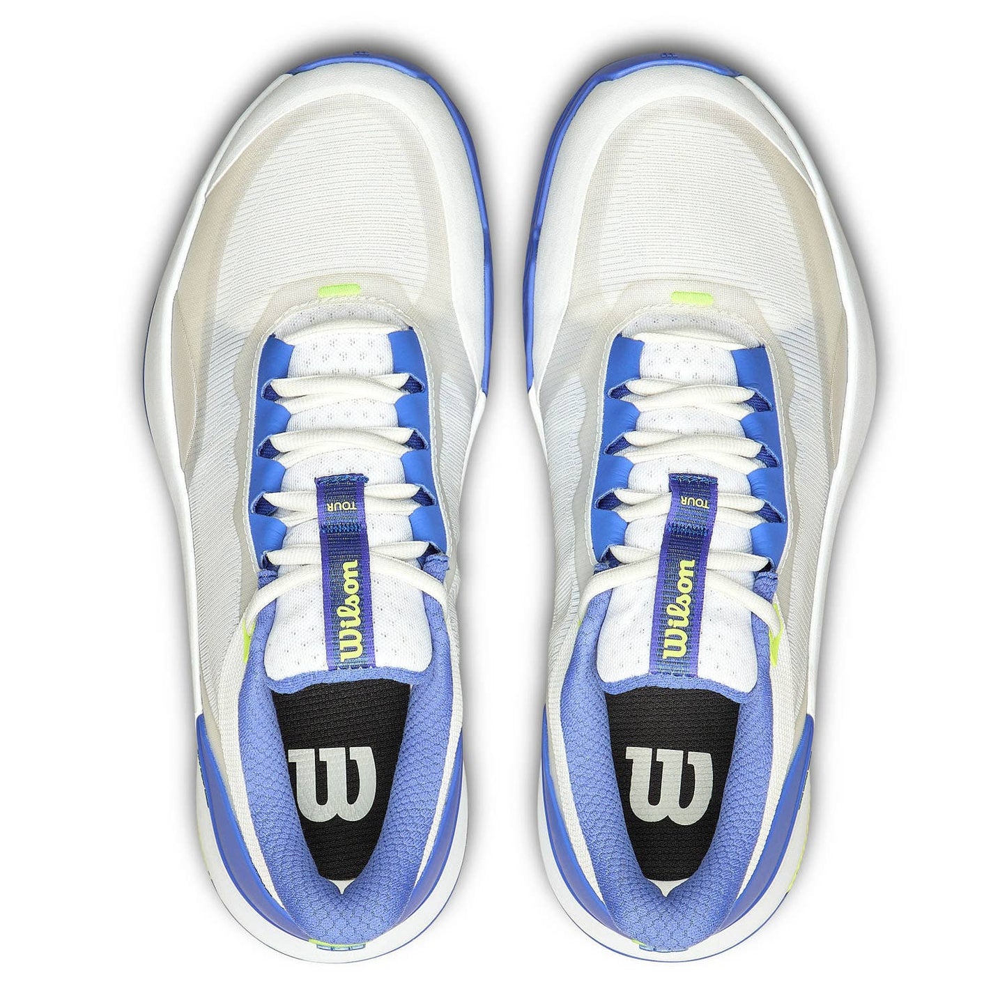 SAPATILHA PADEL SENHORA WILSON INTRIGUE TOUR PADEL White/Amparo Blue/Safety Yellow