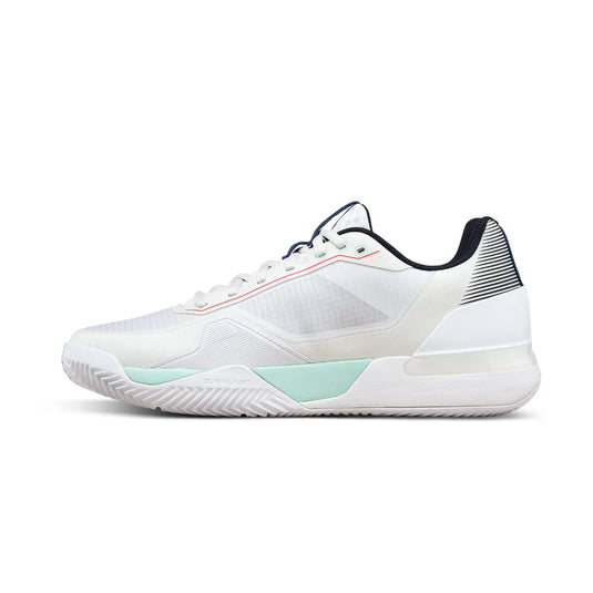 SAPATILHAS DE PADEL HOMEM WILSON RUSH TOUR 5 CLAY BRANCO/VERDE AGUA/CORAL