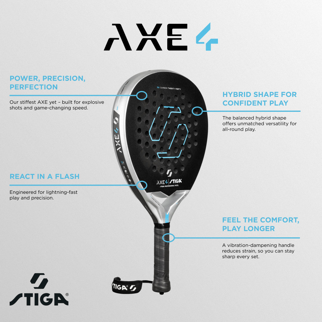 PALA DE PÁDEL STIGA AXE 4 HYBRID