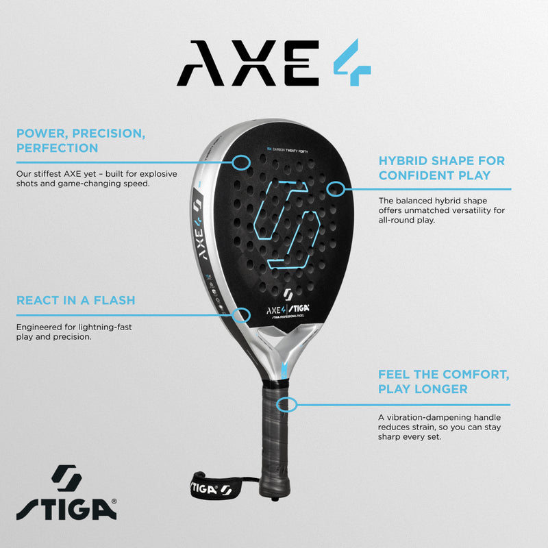 Cargue la imagen en el visor de la galería, PALA DE PÁDEL STIGA AXE 4 HYBRID
