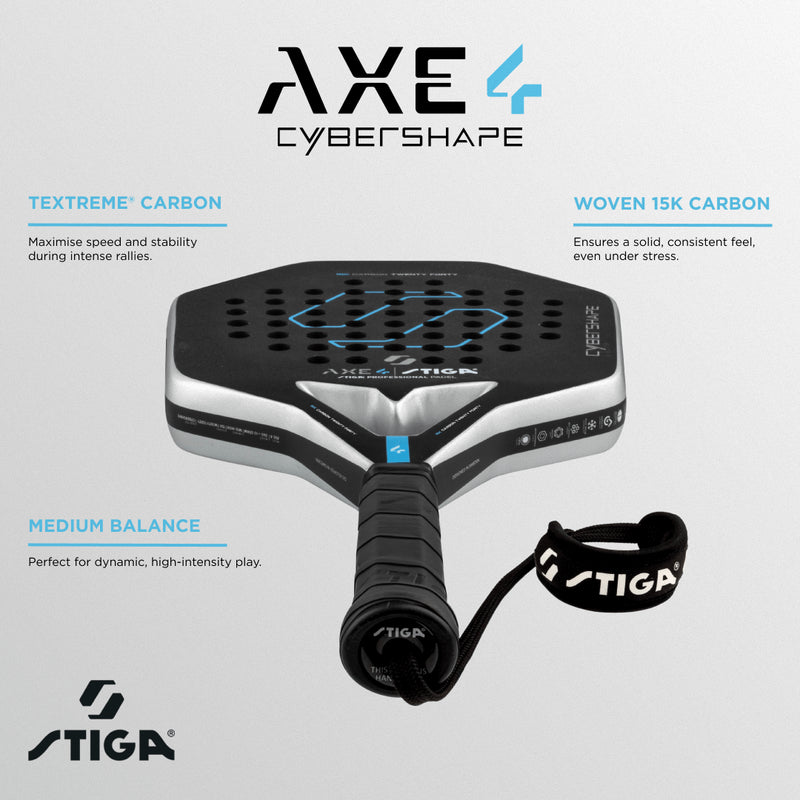 Cargue la imagen en el visor de la galería, PALA DE PÁDEL STIGA AXE 4 CYBERSHAPE
