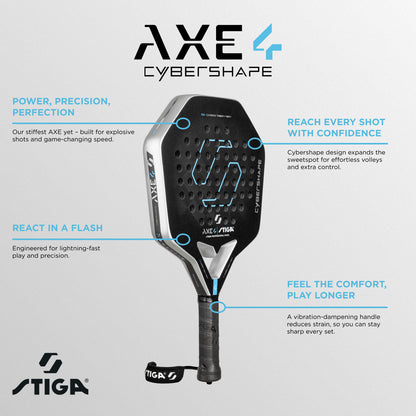 PALA DE PÁDEL STIGA AXE 4 CYBERSHAPE