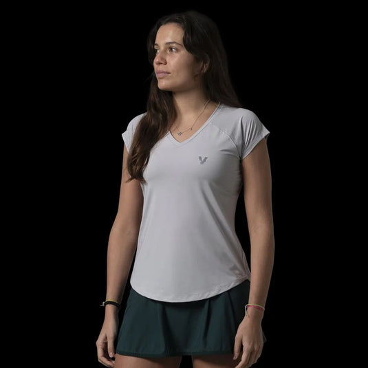 T-SHIRT MULHER VOLT PERFORMANCE CINZA GELO