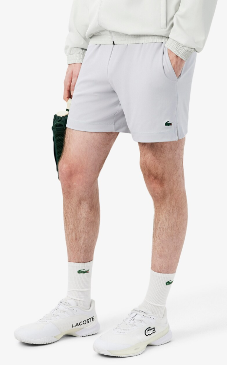 Carica immagine in Galleria Viewer, CALÇÃO HOMEM LACOSTE REGULAR FIT ULTRA-DRY CINZA
