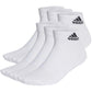 MEIAS ADIDAS DE CANO BAIXO ACOLCHOADAS SPORTSWEAR – 6 PARES