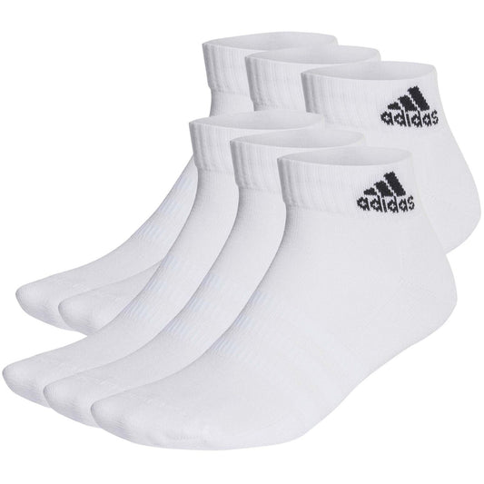 MEIAS ADIDAS DE CANO BAIXO ACOLCHOADAS SPORTSWEAR – 6 PARES